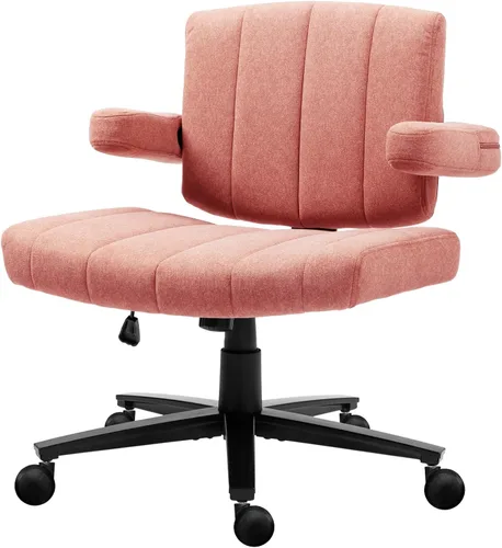 Miniatura 10 de Vigosit Silla de oficina ergonómica cruzada – Silla de escritorio ajustable con reposabrazos anchos, tela antiagarre, capacidad de 265 libras (gris)