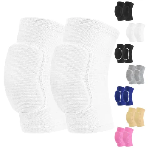 Miniatura 8 de HISFFOG Rodilleras de voleibol para bailarines, rodilleras suaves y transpirables para hombres, mujeres, niñas, niños, rodilleras protectoras
