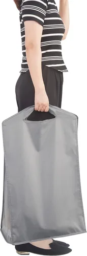 Miniatura 6 de STORAGE MANIAC Paquete de 2 cestas colgantes para la ropa, bolsa de malla frontal transparente, canasta delgada, cesta doble colgante para armario