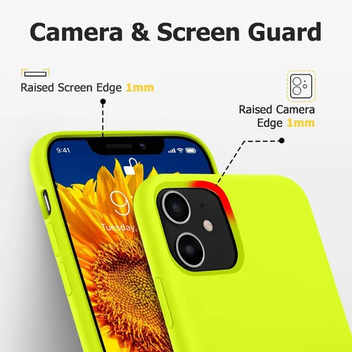 Miniatura 5 de JELE Funda a prueba de golpes diseñada para iPhone 11, funda de teléfono de silicona líquida con [forro de microfibra suave antiarañazos]
