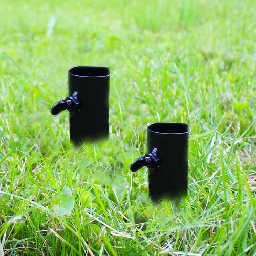 Miniatura 4 de Sunnydaze Estacas de jardín para luces al aire libre – Estaca de metal para luces solares y antorchas de llama viva – Estaca de antorcha de acero