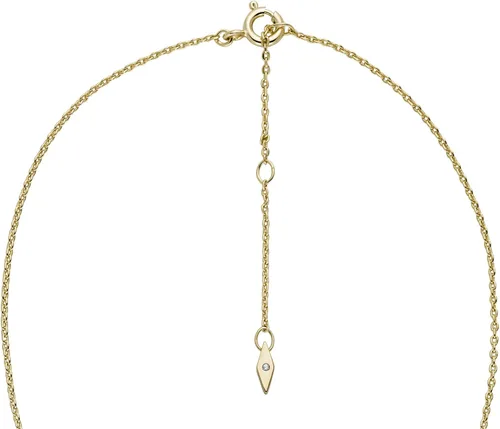 Miniatura 4 de Fossil - Collar con colgante de acero inoxidable en tono dorado para mujer