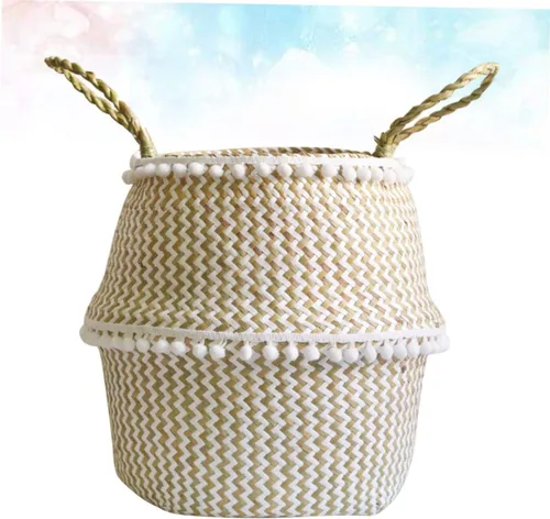 Miniatura 5 de Cesta de almacenamiento de mantas, cesta de lavandería, cesta decorativa tejida, cesta de almacenamiento, cesta de ropa, cesta de habitación, cesta