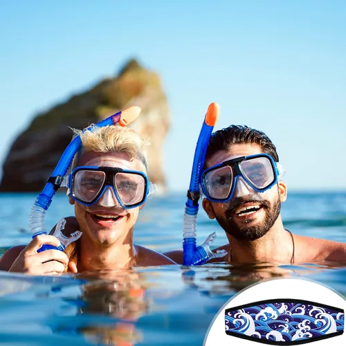 Miniatura 5 de Hungdao 6 piezas de correa de máscara de buceo, cubierta de neopreno, correa para gafas de buceo y esnórquel