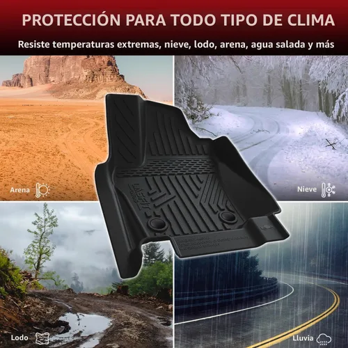 Miniatura 7 de LASFIT Alfombrillas para Toyota Tacoma 2024 2025 2026 doble cabina Auto Tran (no apto para híbridos) para todo tipo de clima, para Tacoma