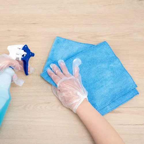 Miniatura 5 de Restaurantware Clean Tek - Paños de limpieza profesionales de 16 x 16 pulgadas, 10 toallas de microfibra sin pelusas, altamente absorbentes, no Azul