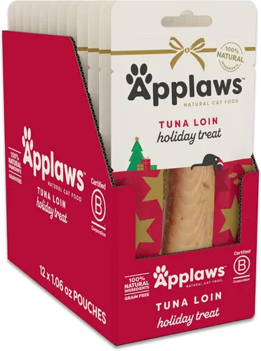 Miniatura 10 de Applaws Golosinas naturales para gatos, sin granos, un solo ingrediente, filete de proteína entera, aperitivos saludables sin aditivos artificiales