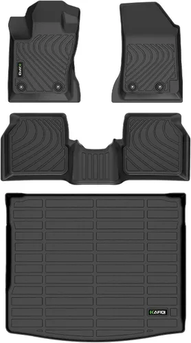 Miniatura 13 de HAFIDI® - Tapetes para auto con almacenamiento debajo del asiento, para todo clima, antideslizantes, de elastómero termoplástico, para la primera