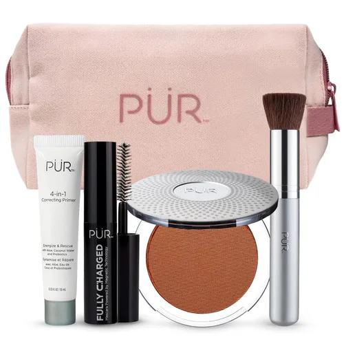 Miniatura 13 de PÜR Minerals Multitasking Essentials Kit - Makeup Gift Set Includes 4-in-1 Correcting Primer, Fully Charged Mascara, 4-in-1 Pressed Mineral Powder &