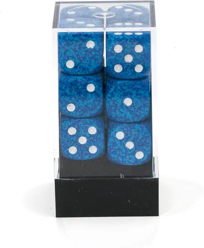 Miniatura 4 de Chessex DND - Juego de dados poliédricos de plástico con agua moteada de 0.63 pulgadas, Dungeons and Dragons, incluye 12 dados – D6 (CHX25706)