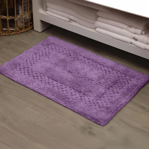 Miniatura 58 de Home Weavers Classy - Juego de alfombras de baño 100 % algodón, decoración de baño, lavable, extrasuave y absorbente, tapete de cocina, juego de Aqua