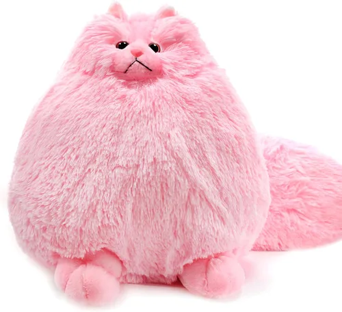 Miniatura 8 de Winsterch - Juguete de peluche grande para niños de gato, regalo, animal de peluche grande, gato de peluche gris para niños (gris, 20 pulgadas)