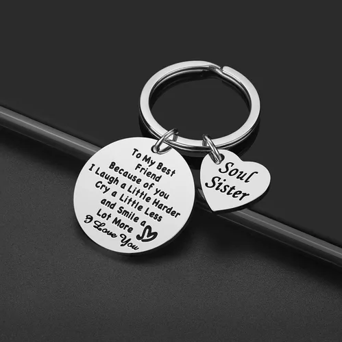 Miniatura 4 de iJuqi Regalos para amigas para mujeres, regalos de cumpleaños y Navidad para mejores amigas, regalos de amistad, llavero