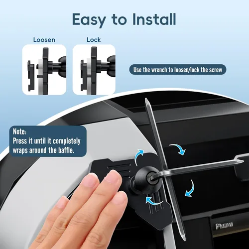 Miniatura 6 de Kaishengyuan Soporte Magnético de Ventiscacha para Teléfono Compatible con Ford F-150 2015-2020, Super Duty 2017-2021 y Expedition 2018-2021