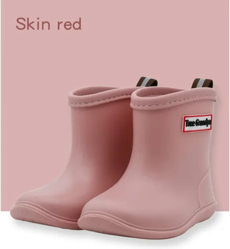 Miniatura 5 de Botas de lluvia para bebés, botas de lluvia cortas para niños pequeños, fáciles de poner, ligeras e impermeables
