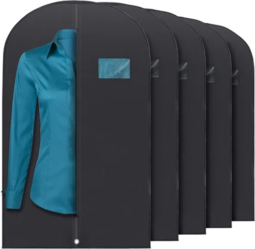 Miniatura 9 de Plixio Bolsas para Prendas Bolsa de Traje para Viaje y Almacenamiento de Ropa de Vestidos, Camisas de Vestir, Abrigos— Incluye Cremallera y Ventana