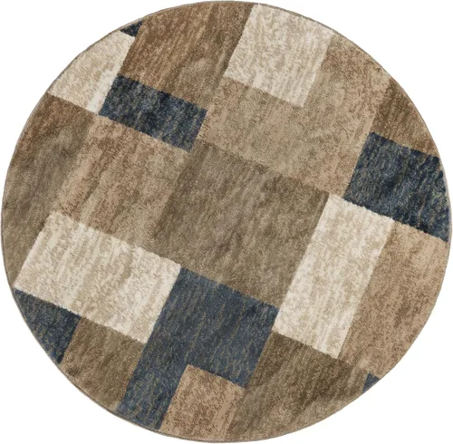Miniatura 8 de Superior alfombra de área de la colección diseñador Clifton, 8 mm de altura de apilado, con respaldo de yute, diseño geométrico contemporáneo, Beige