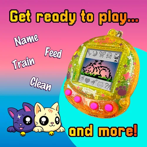 Miniatura 5 de Giga Pet - Mascota virtual para niños de 5 años en adelante, edición de coleccionista mejorada de los años 90, cuidado de animales para niños