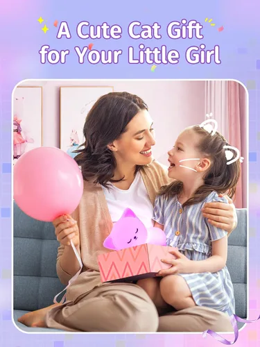 Miniatura 6 de Mubarek - Luz Nocturna para Niños, lámpara de luz nocturna atenuable de 16 colores, luz nocturna de silicona con control remoto para guardería