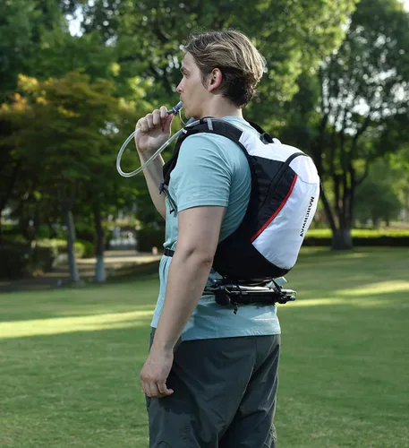 Miniatura 7 de MARCHWAY Bolsa de hidratación ligera de TPU de 2L/3L para paquetes de hidratación, bolsa de depósito de agua de boca ancha con asa de transporte