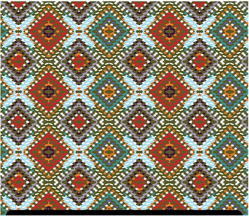 HTV con estampado tribal y azteca (19.66 x 36 pulgadas), diamante africano