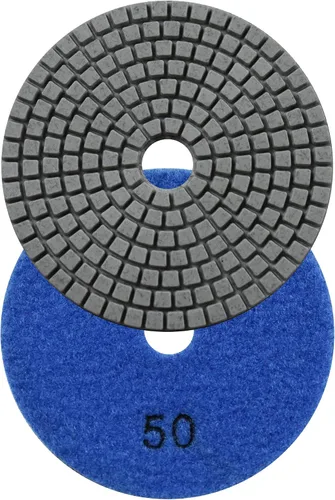 Miniatura 4 de Almohadillas de pulido de diamante Wet Buff 4 pulgadas 7 pasos gancho y bucle para lijar piedra mármol granito
