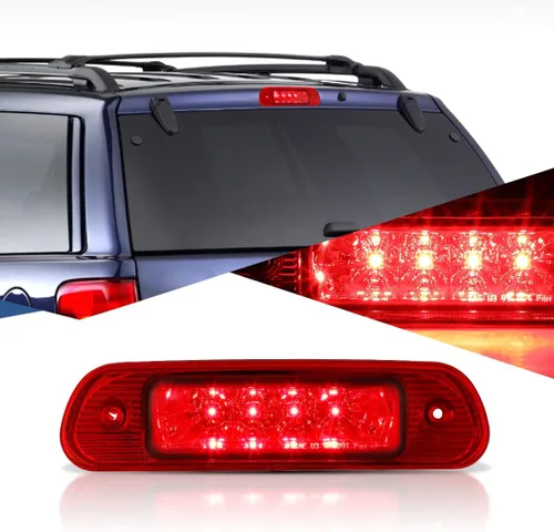 Miniatura 5 de Auto Dynasty Tercera luz de freno LED compatible con Jeep Grand Cherokee WJ 1999-2004, lámpara de carga de cabina central trasera de montaje alto