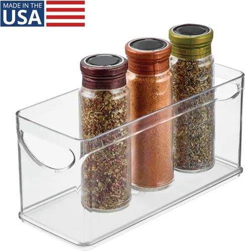 Miniatura 2 de iDesign - Contenedor de almacenamiento de plástico reciclado para armario y despensa con asas integradas, 10 x 4.25 x 5 pulgadas, contenedor