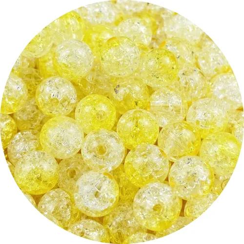 Miniatura 8 de 300 cuentas de acrílico agrietadas de 0.315 pulgadas (0.315 in) redondas de cristal, cuentas espaciadoras a granel para hacer joyas, collares, Negro