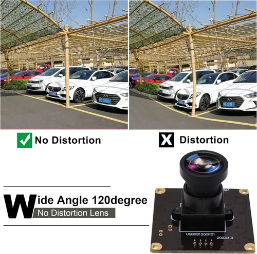 Miniatura 5 de ELP Módulo de cámara USB de obturador global gran angular de alta velocidad para computadora 1080P Mini UVC USB2.0 Tablero de cámara web con lente