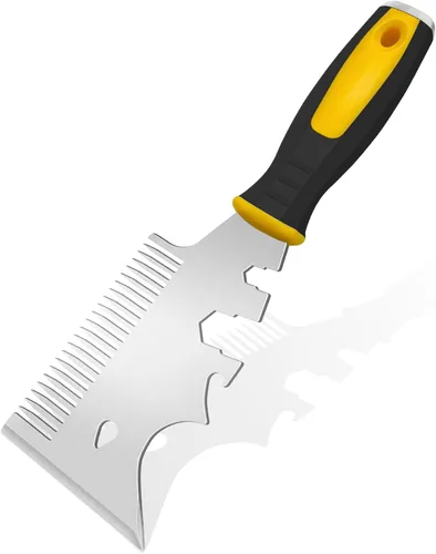 Miniatura 10 de DEKEones Raspadores de masilla, cuchillo de espátula de 1.5 pulgadas, herramienta raspadora de metal para acabado de paneles de yeso, raspado