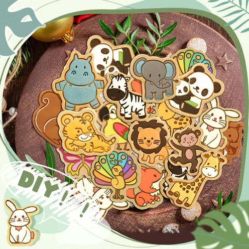 Miniatura 3 de Hoolerry Juego de 16 cortadores de galletas de animales con émbolo en forma de animal en 3D, moldes para hornear galletas en relieve para galletas