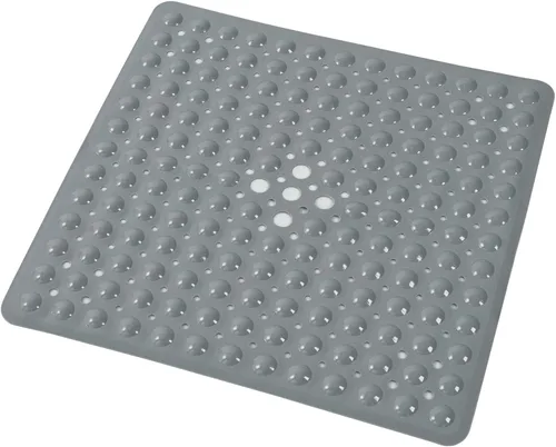 Miniatura 23 de Almohadilla de ducha antideslizante para bañera, 21 x 21 pulgadas, suave, de gran tamaño, lavable a máquina, con orificios de drenaje, ventosa