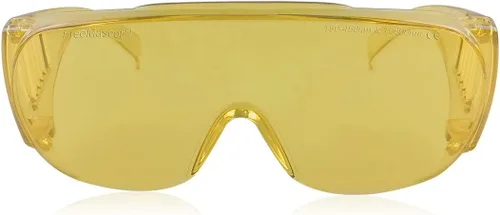 FreeMascot OD 6+ 190nm-450nm/10600nm longitud de onda UV/azul/CO2 gafas de seguridad láser para 275nm, 380nm, 405nm, 445nm, 10.6um CO2, 10600nm