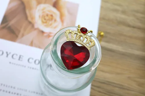 Miniatura 4 de Descendant 4 Rise of Red Crown and Necklace Descendant 4 Gold Tiara Jewelry Set Queen of Hearts Crown Eive Costume Gift for Girls Teen Party