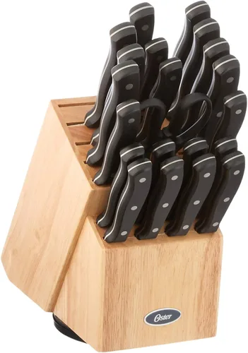Miniatura 9 de Oster Gunderson Juego de Cuchillos de Cocina de 6 Piezas con Bloque, Juego de Cuchillos de Cocina de Acero Inoxidable con Cuchillas Afiladas