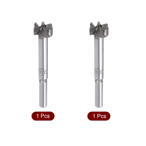 Miniatura 3 de uxcell Forstner - Juego de brocas para taladrar madera, 0.630 in de diámetro y 0.669 in de diámetro. Sierra de agujero de punta de carburo