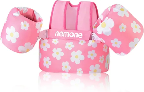 Nemone Chaleco de natación para niños pequeños de 22 a 70 libras, flotadores para niños, chaqueta de natación con alas de agua para el brazo para I-