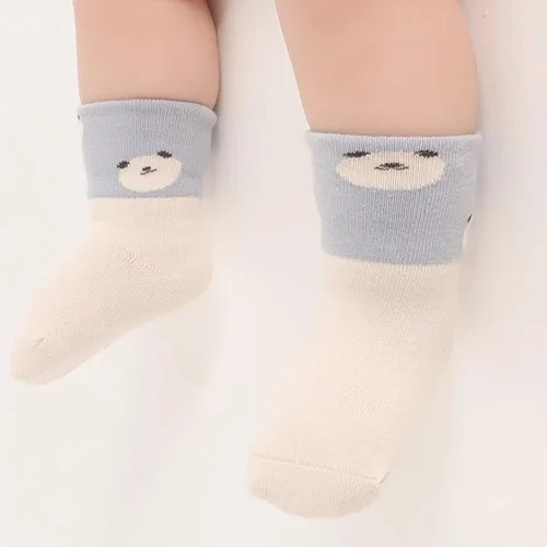 Miniatura 3 de Calcetines de tobillo antideslizantes para bebé, 5 pares de calcetines transpirables para niños pequeños, elásticos, antideslizantes, para 1-3 años