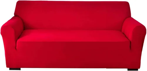 Miniatura 14 de Funda elástica para sofá, funda de sofá de elastano, suave, antideslizante, con parte inferior elástica, lavable para sala de estar, beige, pequeña