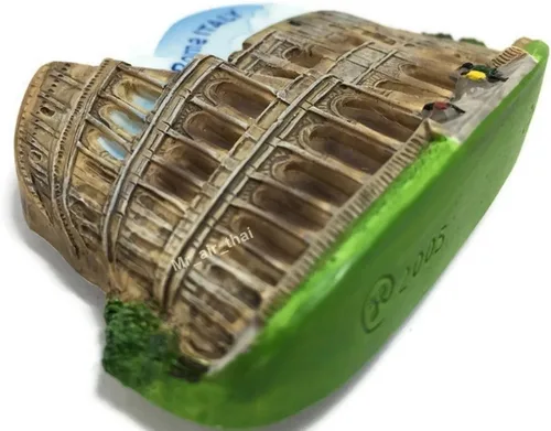 Miniatura 3 de WitnyStore Pequeño Coliseo Romano Anfiteatro Antiguo en Roma Italia Sur Europa Atracciones Turísticas Resina Refrigerador Imán Viajero Recuerdo