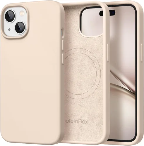 Miniatura 129 de GolbinBox Funda magnética para iPhone 17, compatible con MagSafe, cubierta de silicona integrada para control de cámara, funda de silicona líquida a