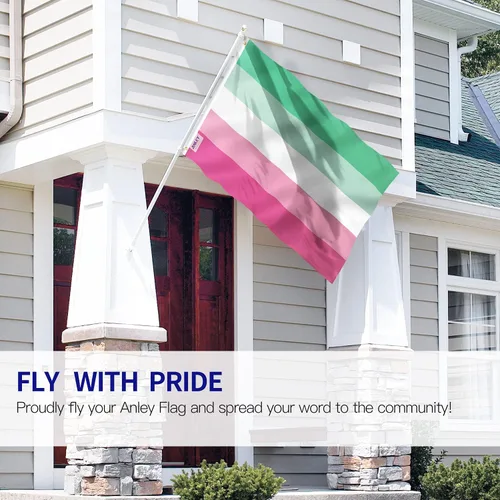 Miniatura 2 de Anley Fly Breeze - Bandera del orgullo abrosexual de 3 x 5 pies, color vivo y a prueba de decoloración, cabecera de lona y doble costura, banderas