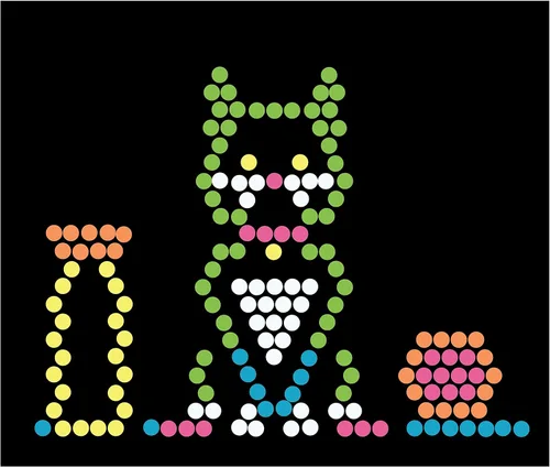 Miniatura 14 de Lite Brite - Paquete de repuesto para clavijas y plantillas, accesorios de tablero de dibujo iluminados, clavijas LED para tablero de dibujo