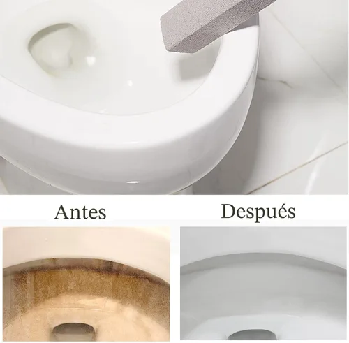 Miniatura 6 de Paquete de 6 piedras pómez para limpieza de inodoro, barra limpiadora para eliminar los anillos de agua dura, acumulación de calcio y óxido