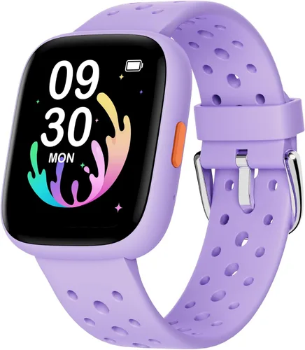Miniatura 8 de Reloj inteligente BIGGERFIVE para niños, rastreador de actividad física de 1.8", podómetro, frecuencia cardíaca, monitor de sueño, IP68 resistente