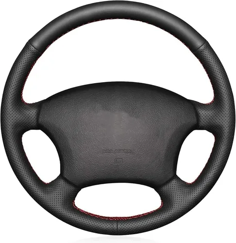 Miniatura 17 de Funda de Volante de Cuero Genuino de Ajuste Personalizado para Lexus LX450 1996 1997 / LX470 1998-2002 / Toyota Land Cruiser 1995 1996 1997 1998