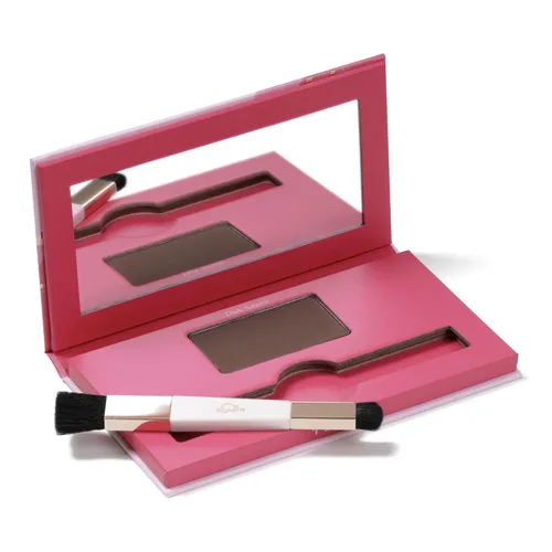 Miniatura 7 de eSalon Retoque de raíces + polvo de cejas, oculta y cubre (negro) - Polvo de línea capilar para mujeres - Corrector y relleno para adelgazamiento