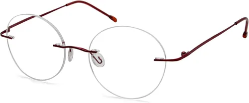 Miniatura 13 de Eyekepper Paquete de 3 lentes de lectura redondos de metal sin montura para mujeres y hombres, lectores circulares sin marco (azul/rojo/púrpura) +