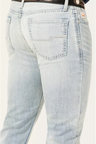 Miniatura 4 de Cinch Men's Ian Light Stonewash Performance Stretch Slim Bootcut Jeans - Mb54536001
